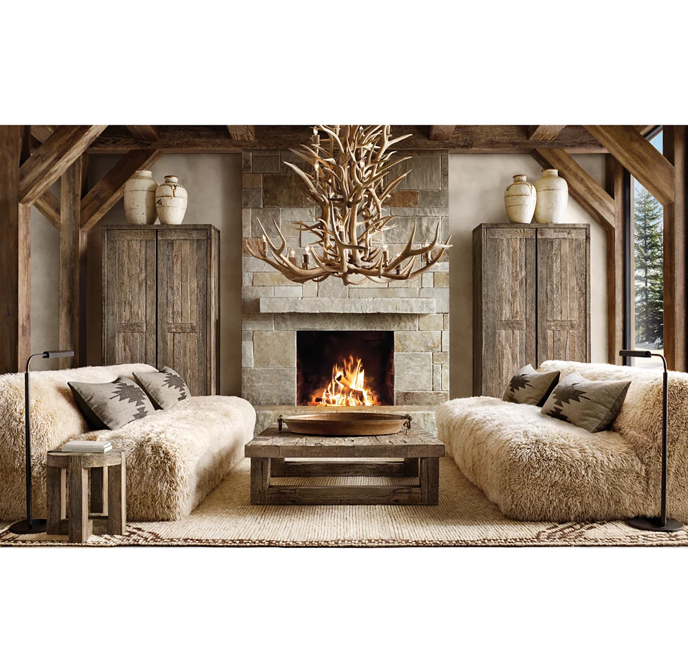 NATURAL ANTLER CHANDELIER 48