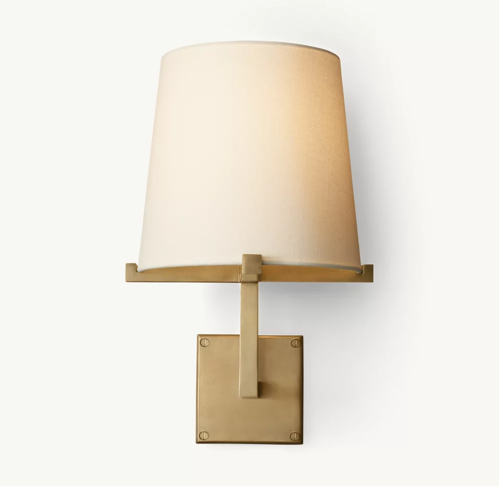 PAUILLAC FABRIC SHADE GRAND SCONCE - Image 3