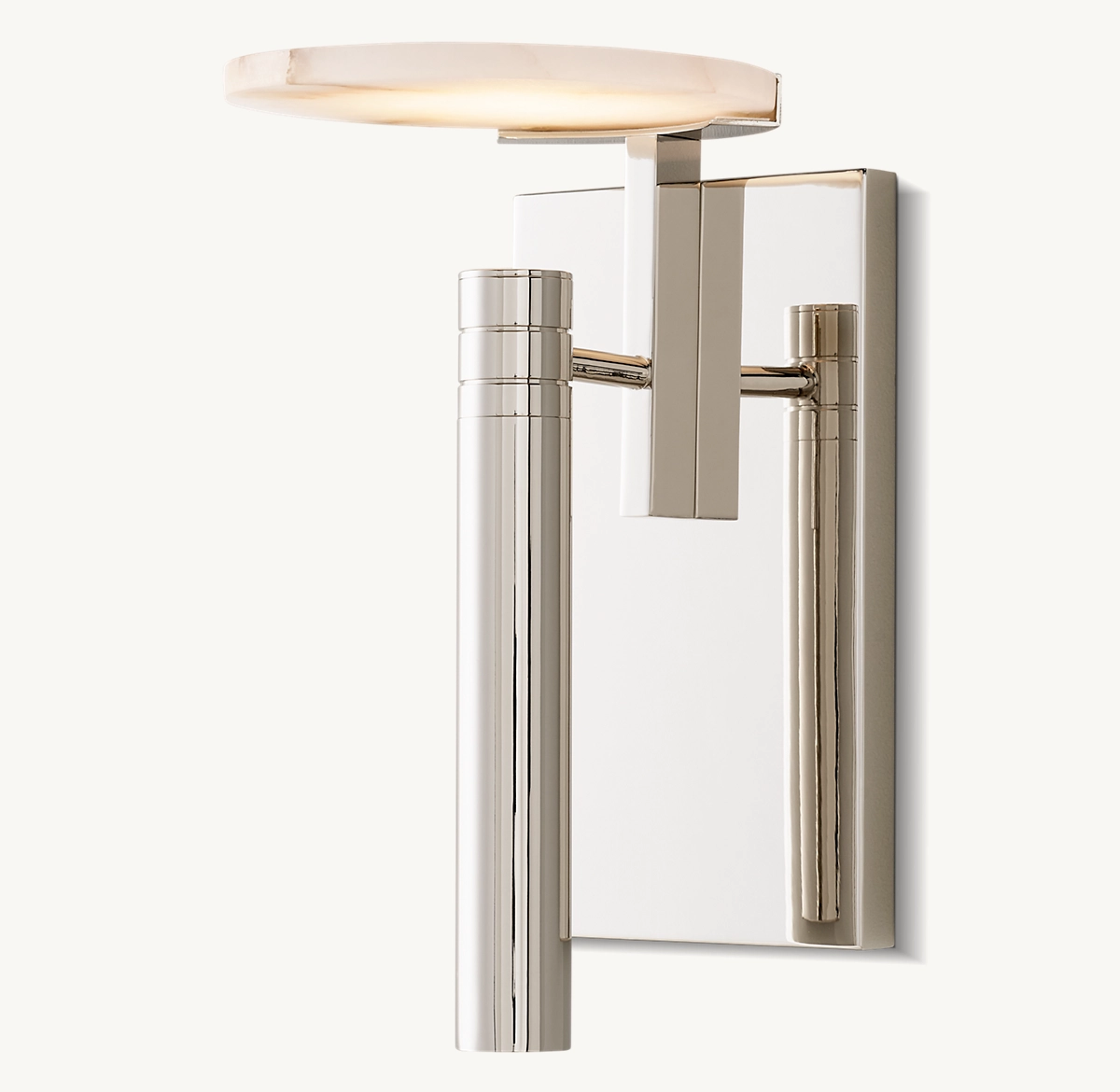 MELANGE DISC SCONCE - Polished Nickel