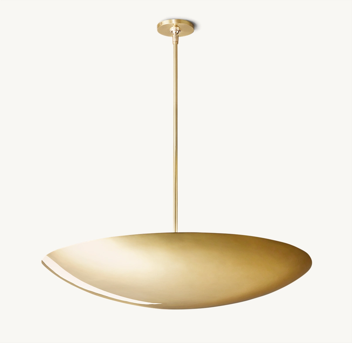 ITALIAN DISH PENDANT - Polished Brass