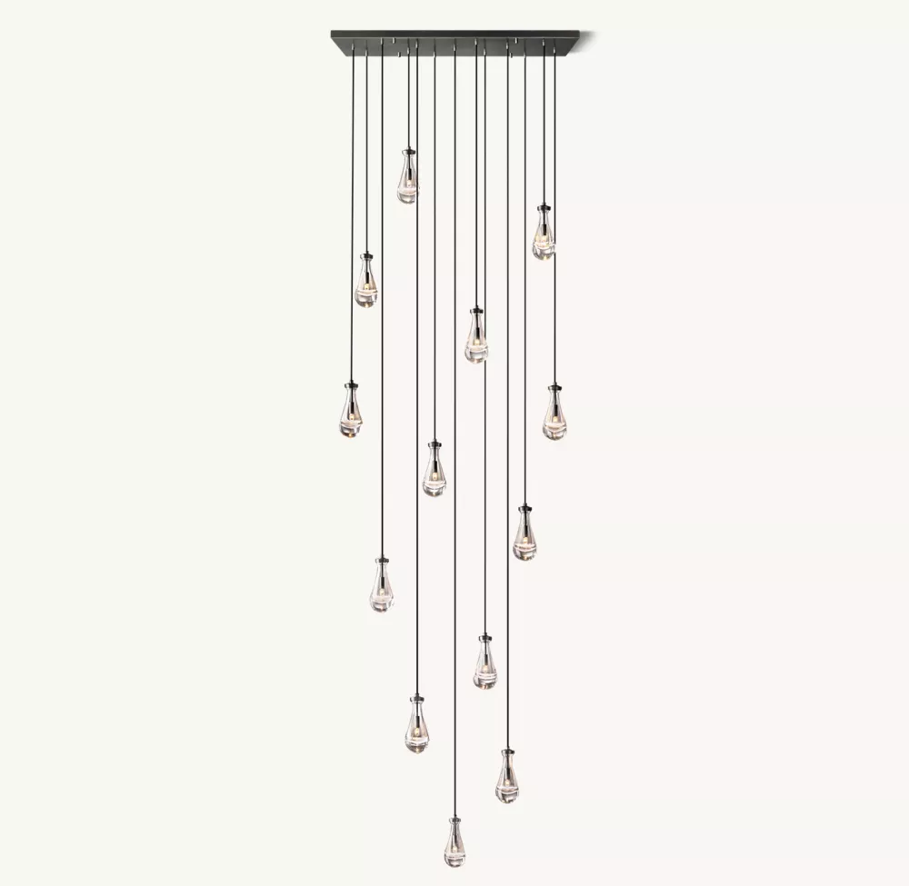 RAIN RECTANGULAR CHANDELIER 54
