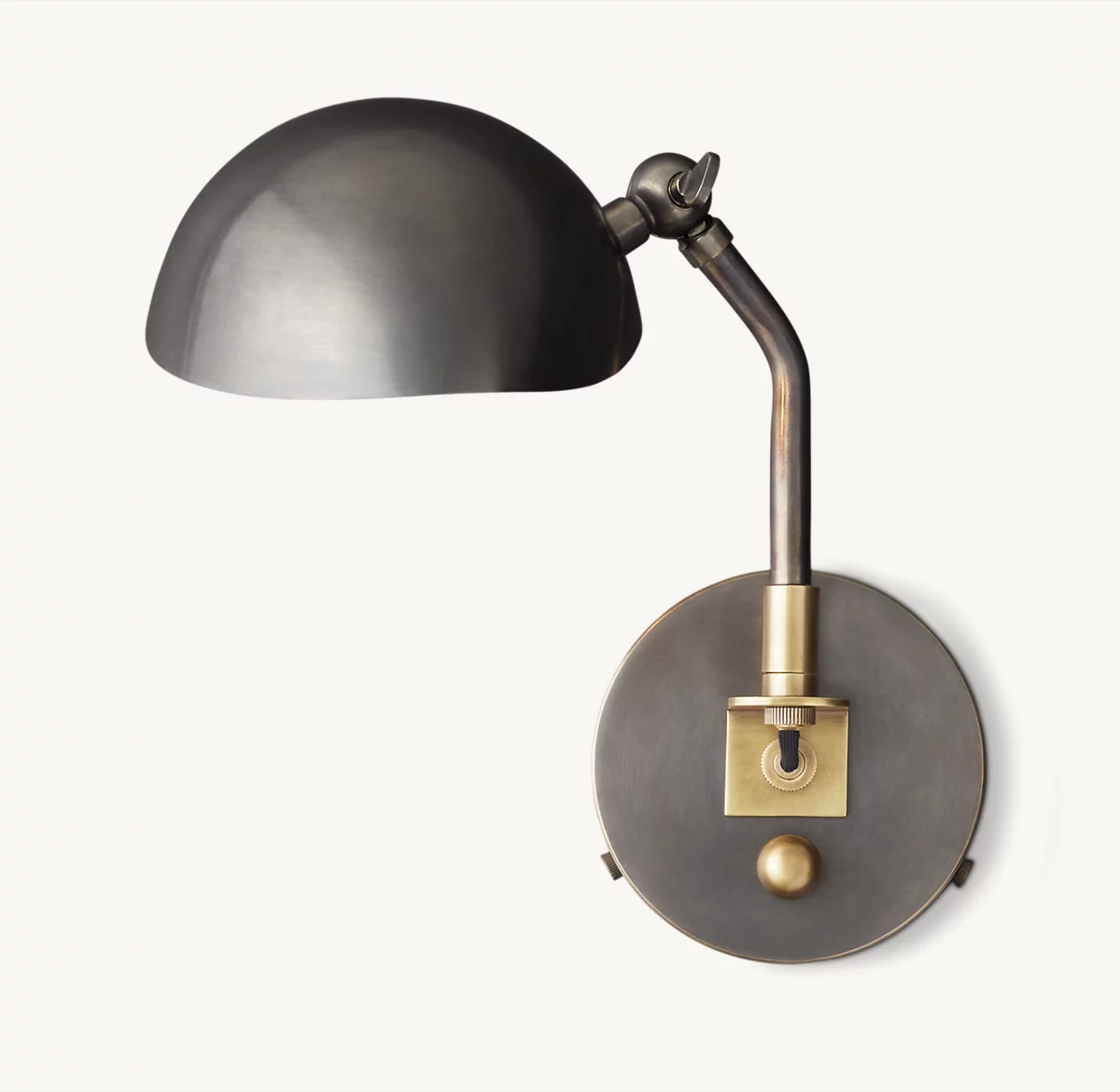 CONVESSI SCONCE - Bronze/ Lacquered Burnished Brass