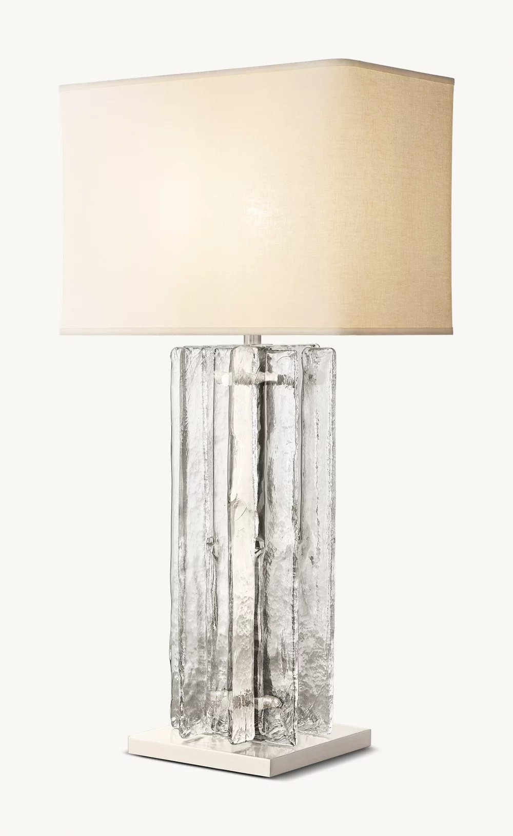 LATTICE CLEAR GLASS TABLE LAMP - Image 6