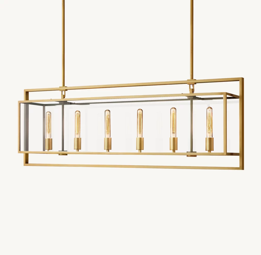 BECKMAN RECTANGULAR CHANDELIER 54