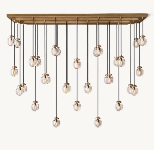 PEARL RECTANGULAR CHANDELIER 72