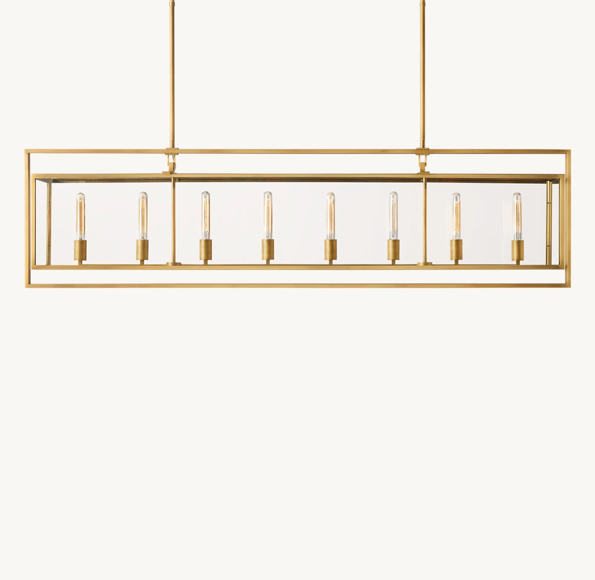 BECKMAN RECTANGULAR CHANDELIER 72