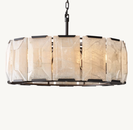 HARLOW CALCITE ROUND CHANDELIER 31
