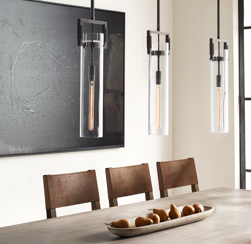 MACHINIST GLASS CYLINDER PENDANT - Image 2