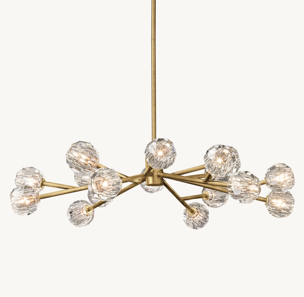 BOULE DE CRISTAL CLEAR GLASS ROUND CHANDELIER 48