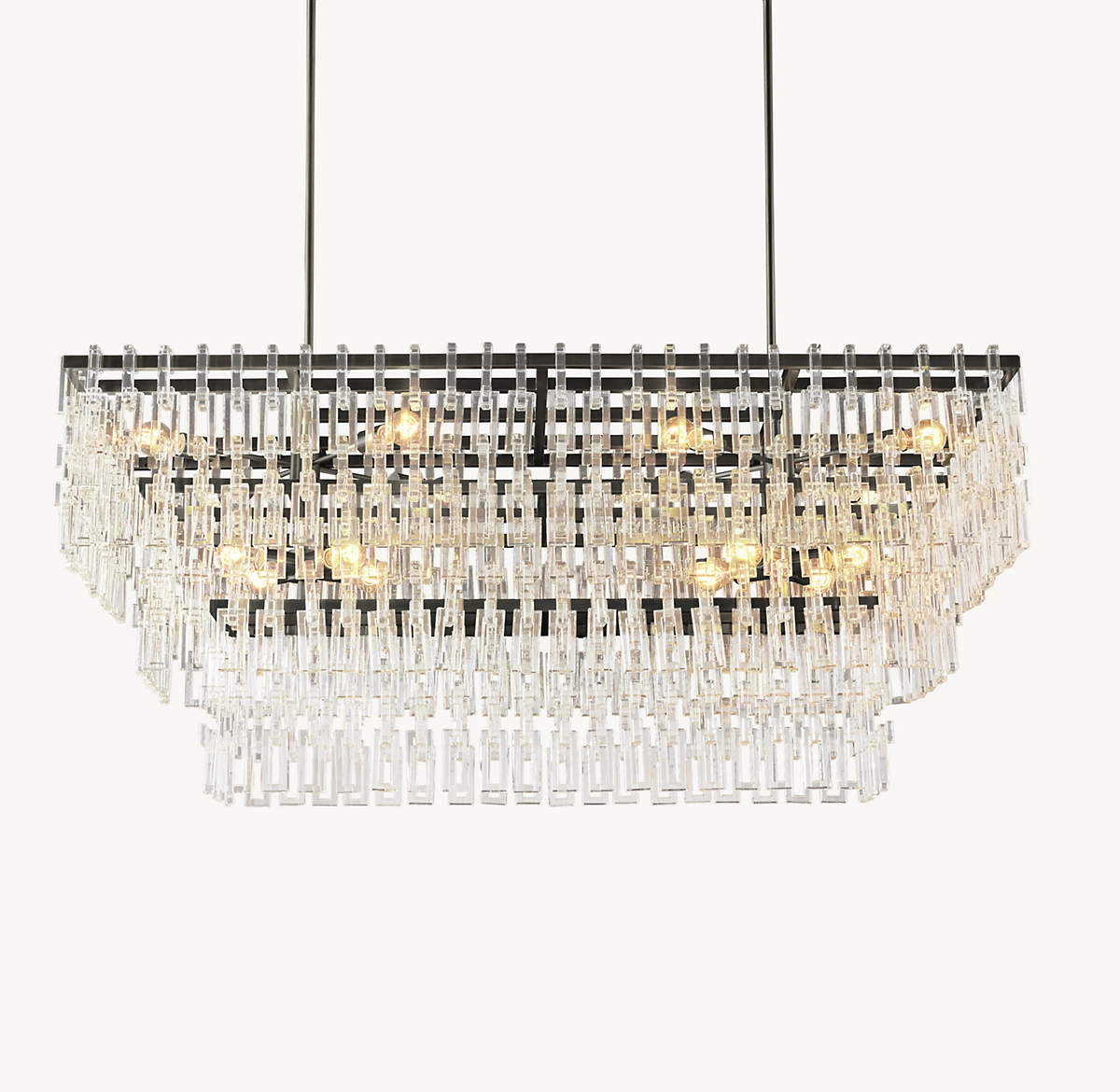 MARIGNAN TIERED RECTANGULAR CHANDELIER 60