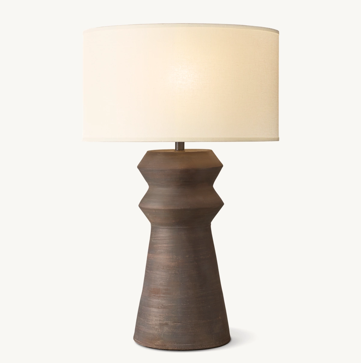 ANJA STACKED TABLE LAMP - Grey Terracotta