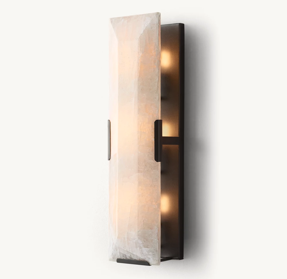 HARLOW CALCITE LINEAR SCONCE - Image 1