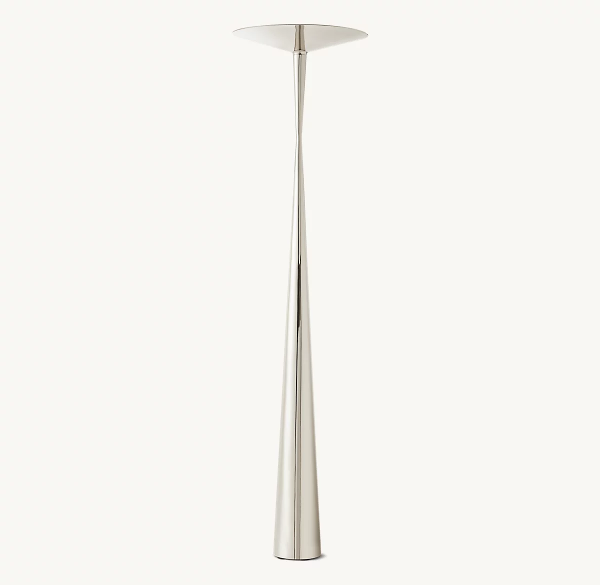 Noemi Torchiere Floor Lamp - Polished Nickel