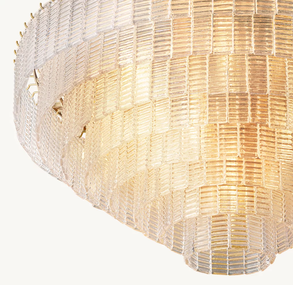 SIRENE CLEAR GLASS ROUND CHANDELIER 52