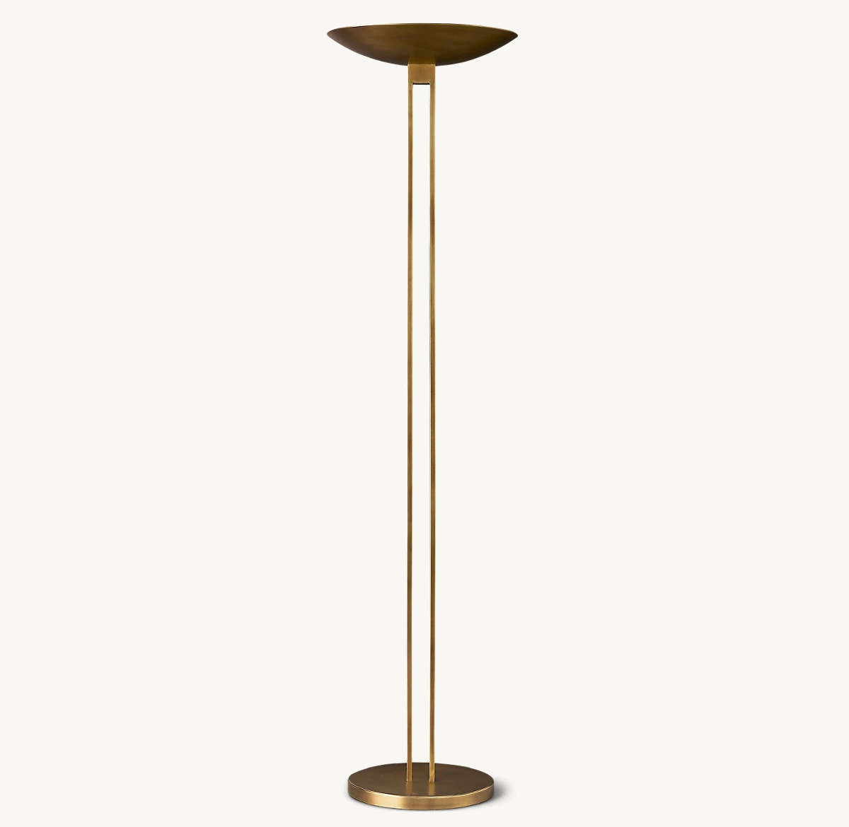 TORCELLO TORCHIERE FLOOR LAMP - Lacquered Burnished Brass