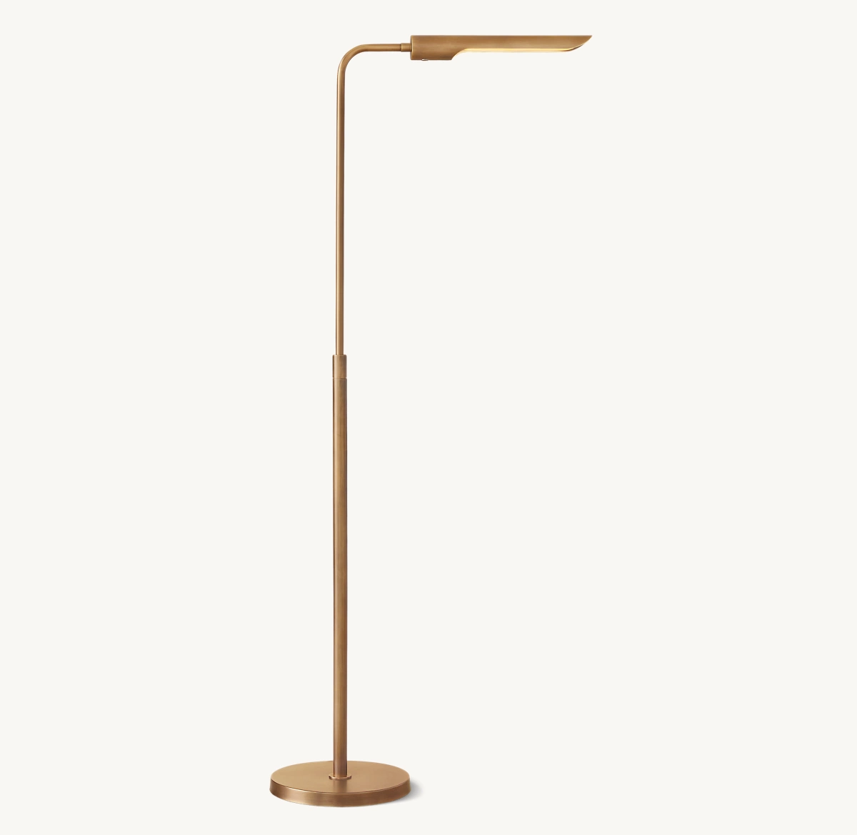 QUINTON TASK FLOOR LAMP - Vintage Brass
