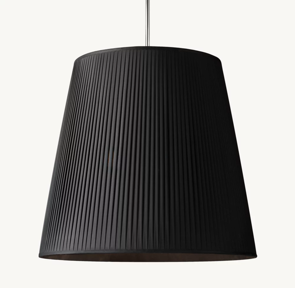 REED BLACK PLEATED BARREL PENDANT - Image 3