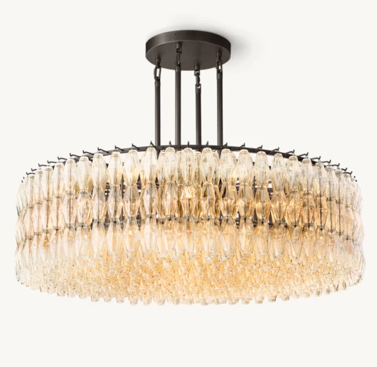 CHIARA CLEAR GLASS ROUND CHANDELIER 62