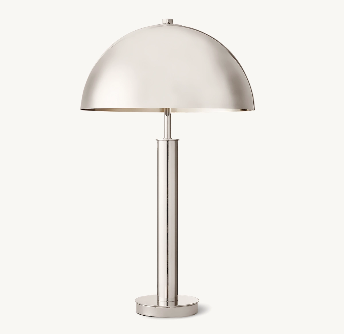 BATES TABLE LAMP - Polished Nickel