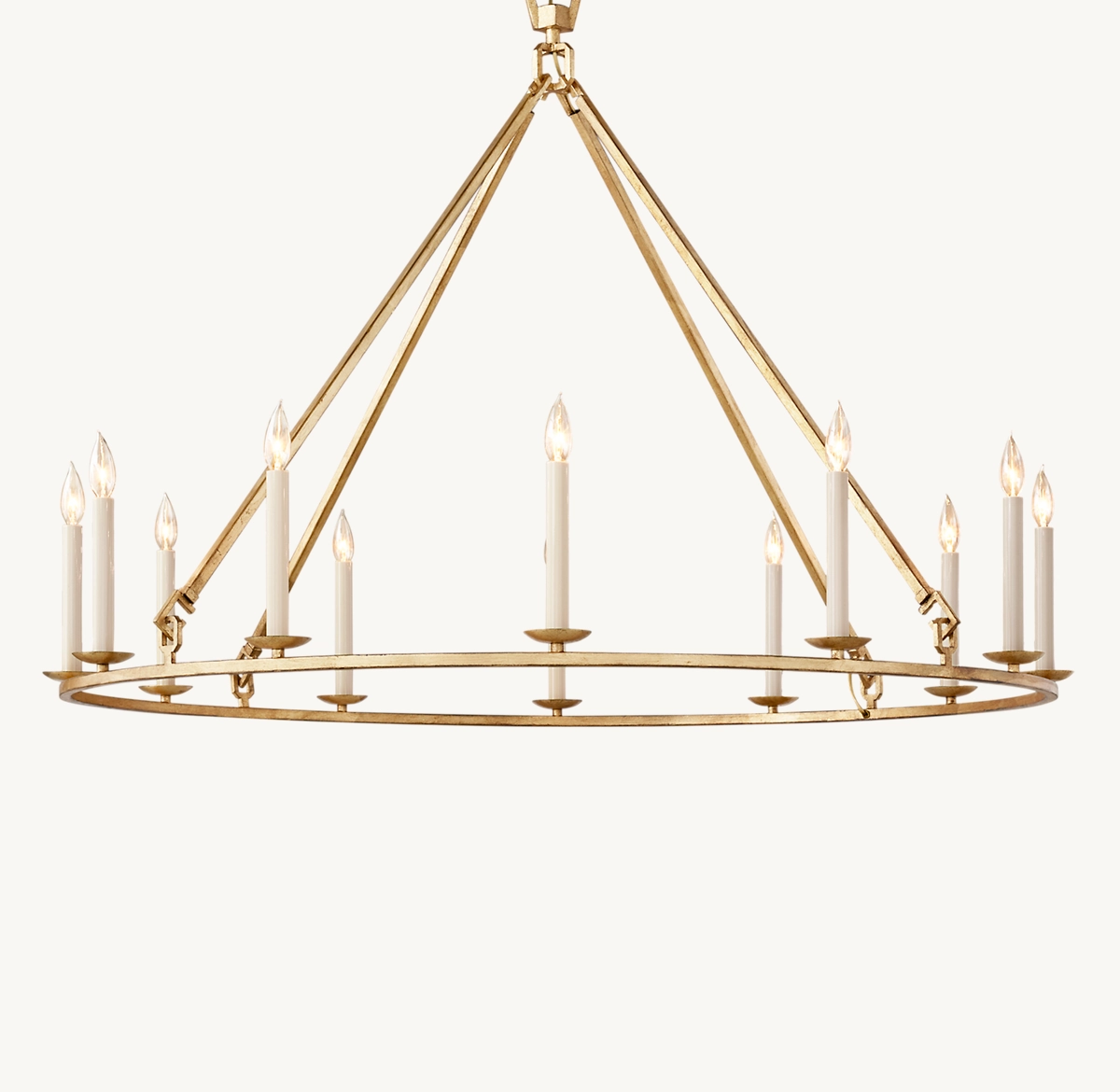 19TH C. ENGLISH OPENWORK ROUND CHANDELIER 50