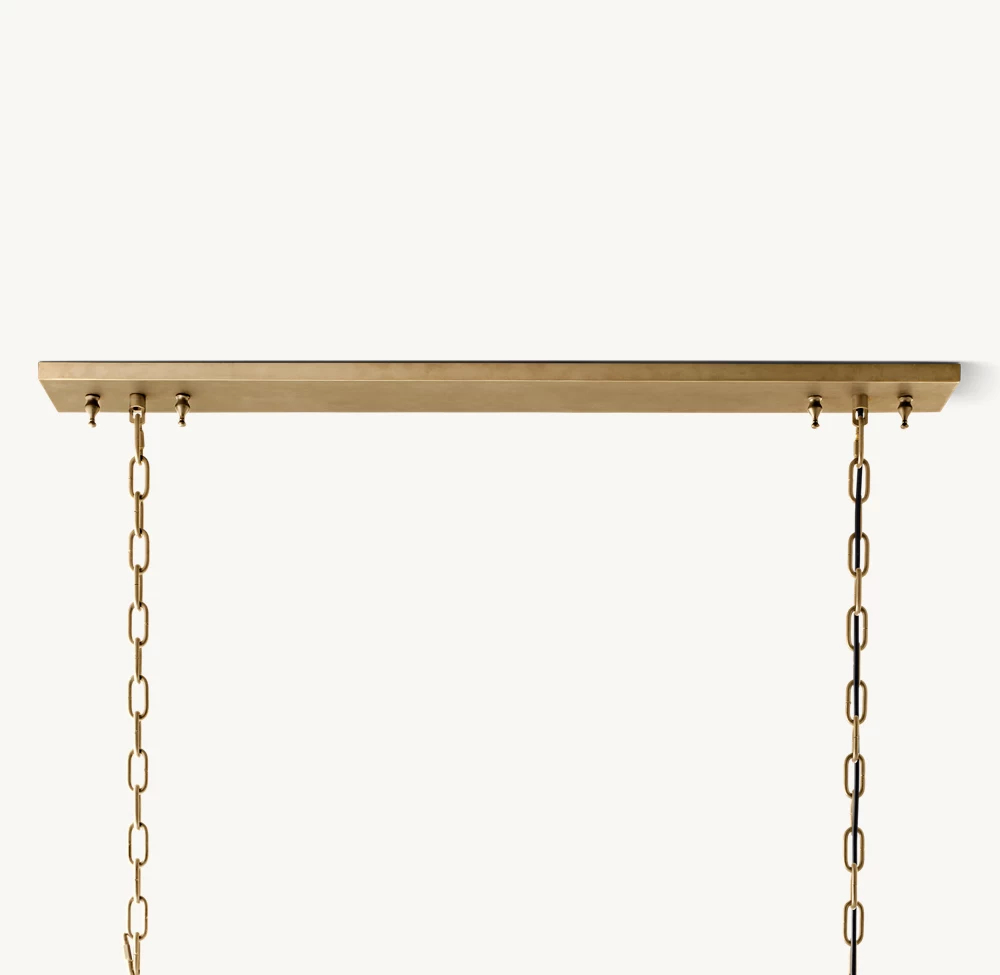 1920S ODEON RECTANGULAR CHANDELIER 59