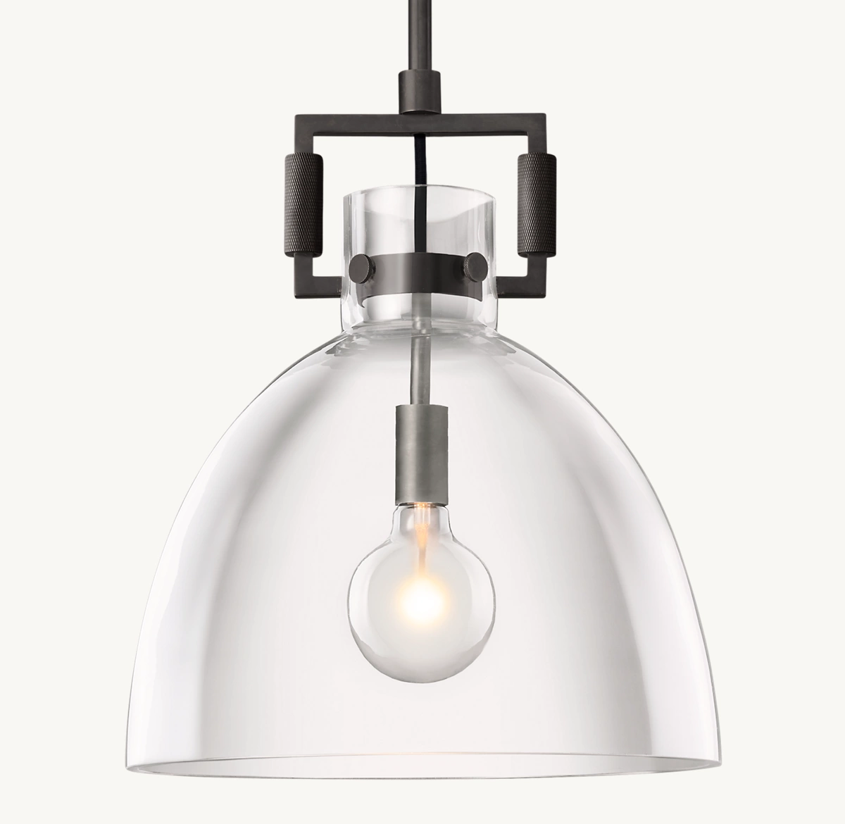 MACHINIST GLASS CLOCHE PENDANT - Bronze