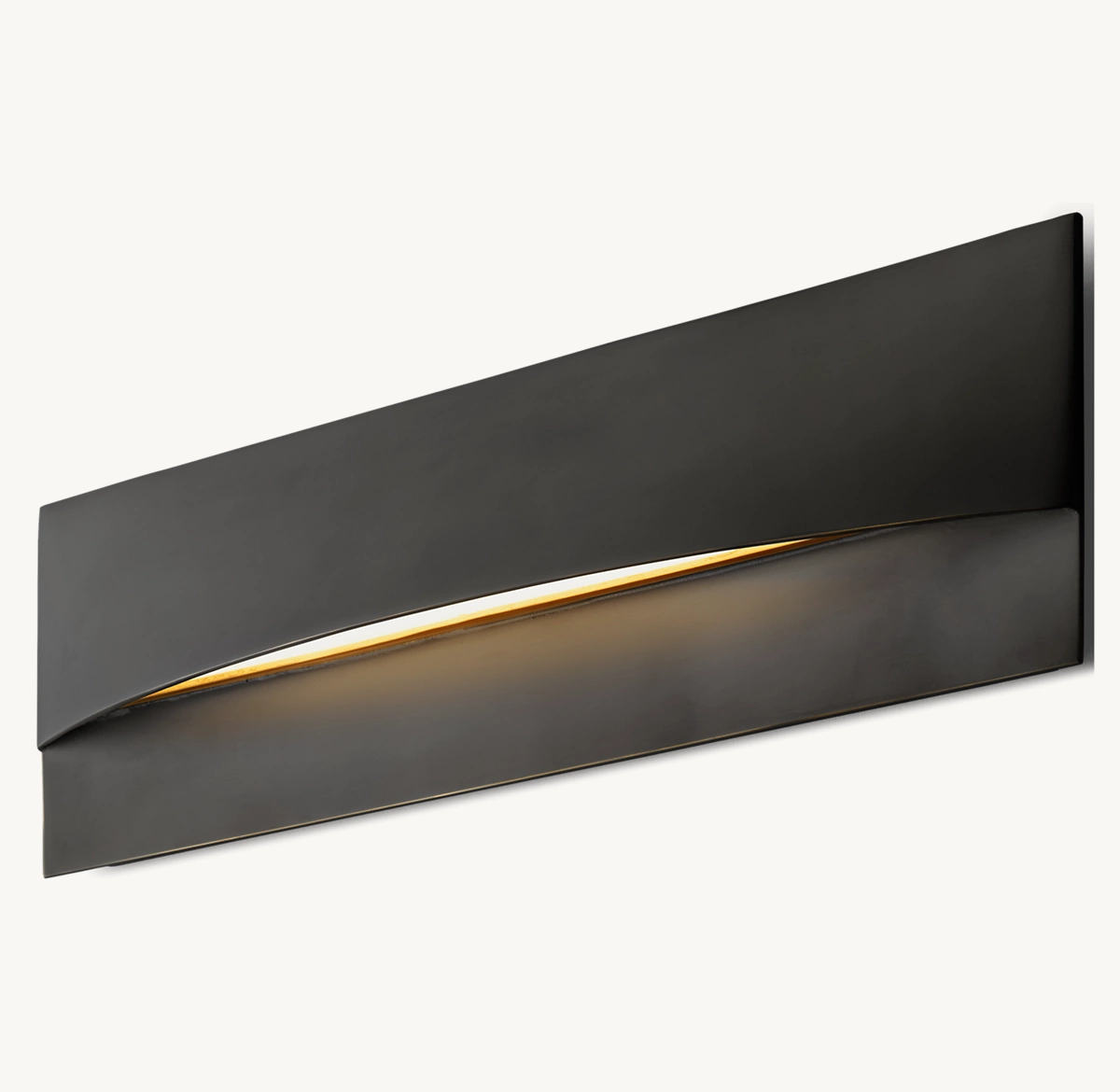 TAZA HORIZONTAL RECTANGULAR SCONCE - Bronze