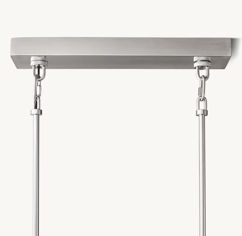 SIRENE CLEAR GLASS RECTANGULAR CHANDELIER 77