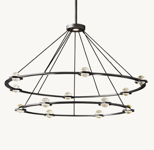 ÉCLATANT TWO-TIER ROUND CHANDELIER 60