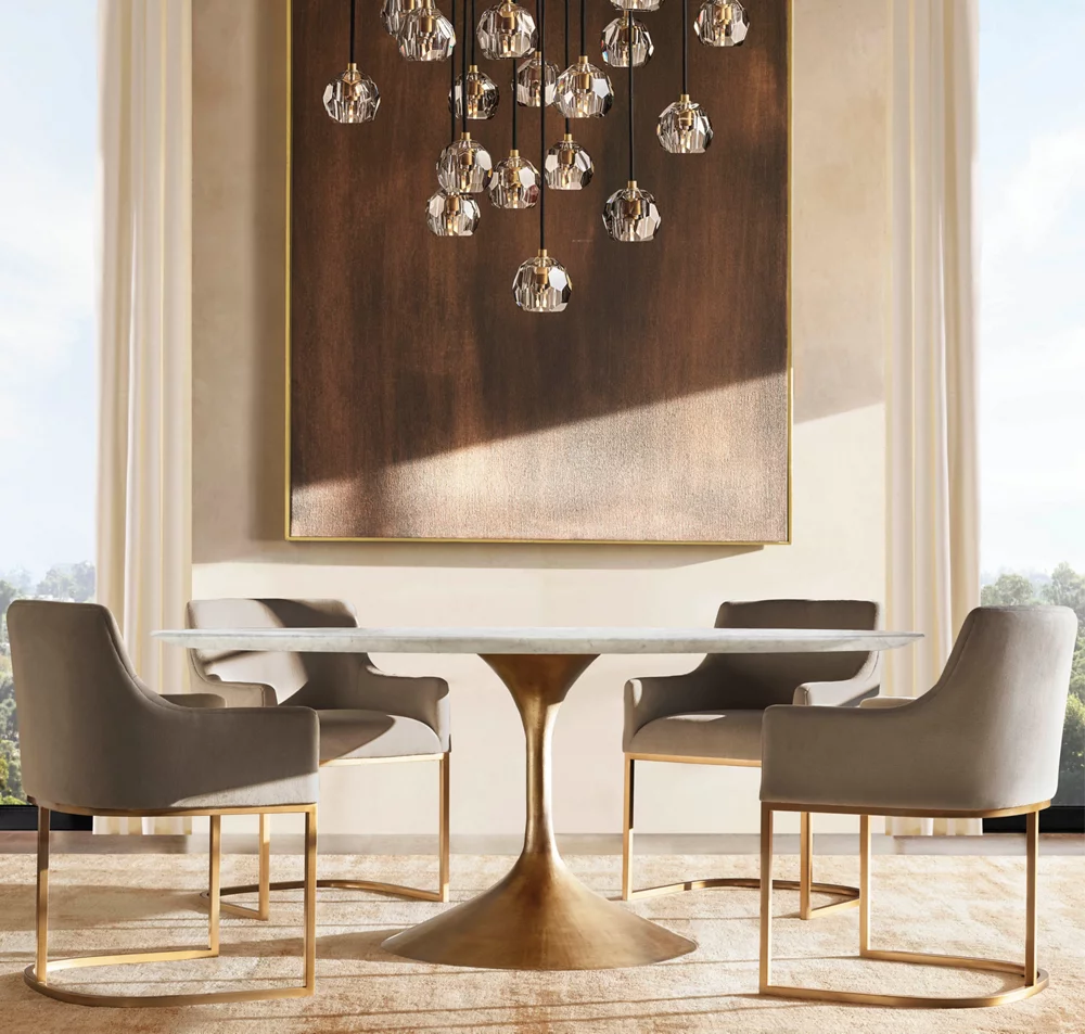 BOULE DE CRISTAL SMOKE GLASS ROUND CLUSTER CHANDELIER 40