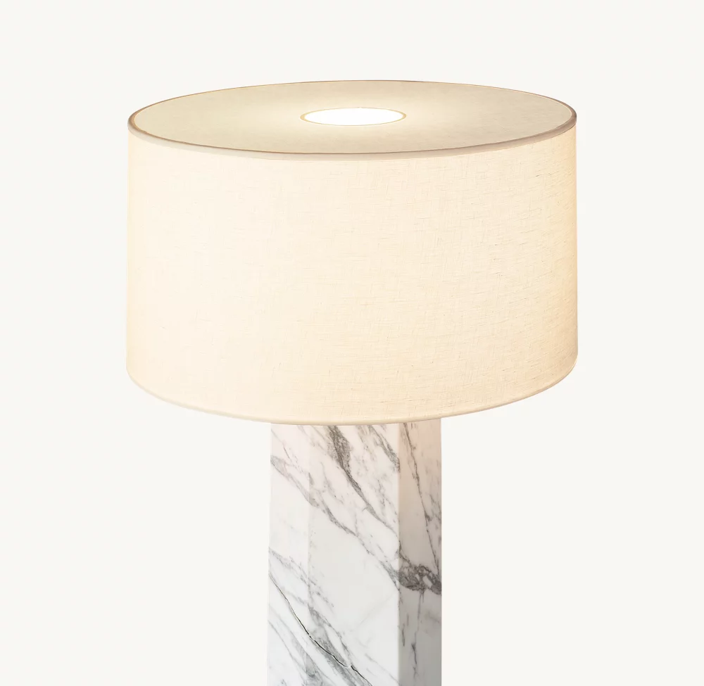 SAREZZO STONE HEXAGONAL TABLE LAMP - Image 1