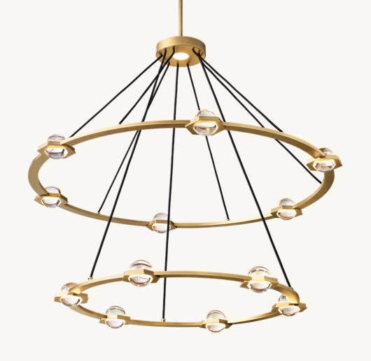 ÉCLATANT TWO-TIER ROUND CHANDELIER 48