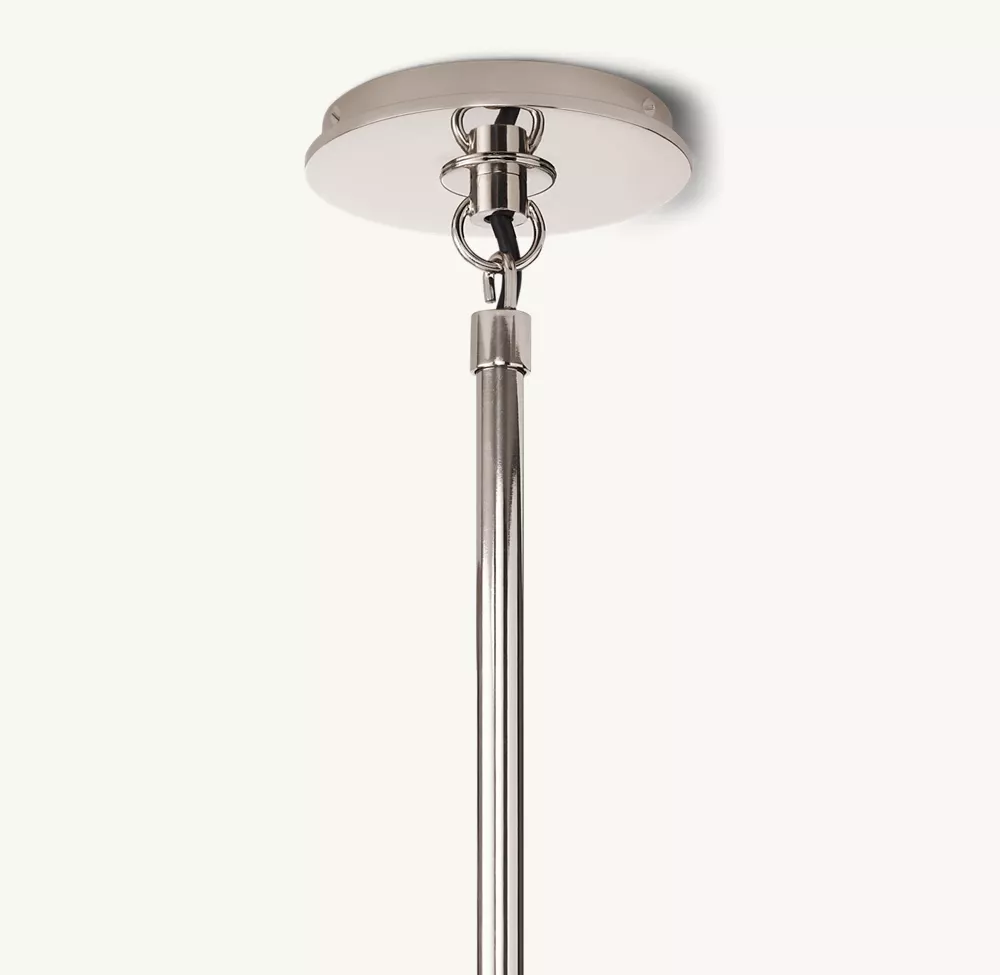 BISTRO GLOBE CLEAR GLASS CHANDELIER 34