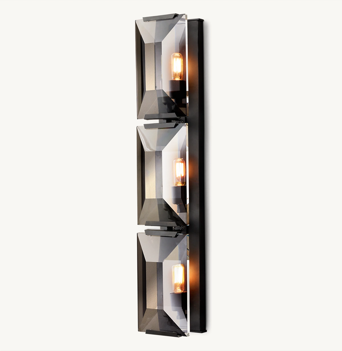 HARLOW CRYSTAL TRIPLE SCONCE - Iron