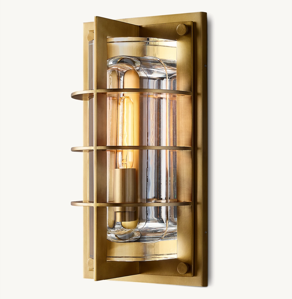 VICOMTE OUTDOOR SCONCE - Lacquered Burnished Brass
