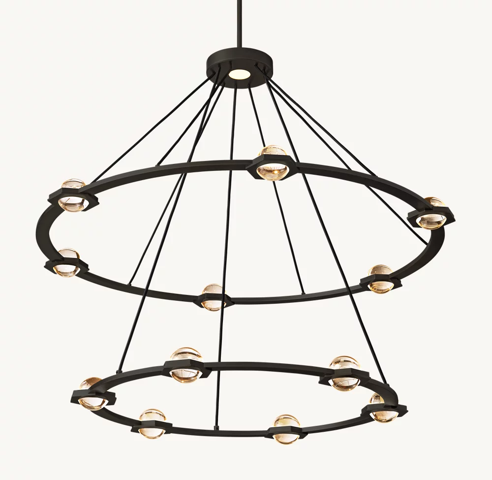ÉCLATANT TWO-TIER ROUND CHANDELIER 48