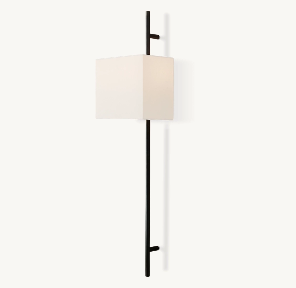 VELA OCTAGONAL BAR SCONCE - RECTANGULAR SHADE - Bronze