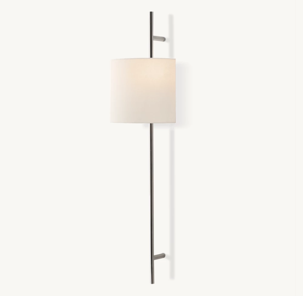 VELA OCTAGONAL BAR SCONCE - ROUND SHADE - Image 1
