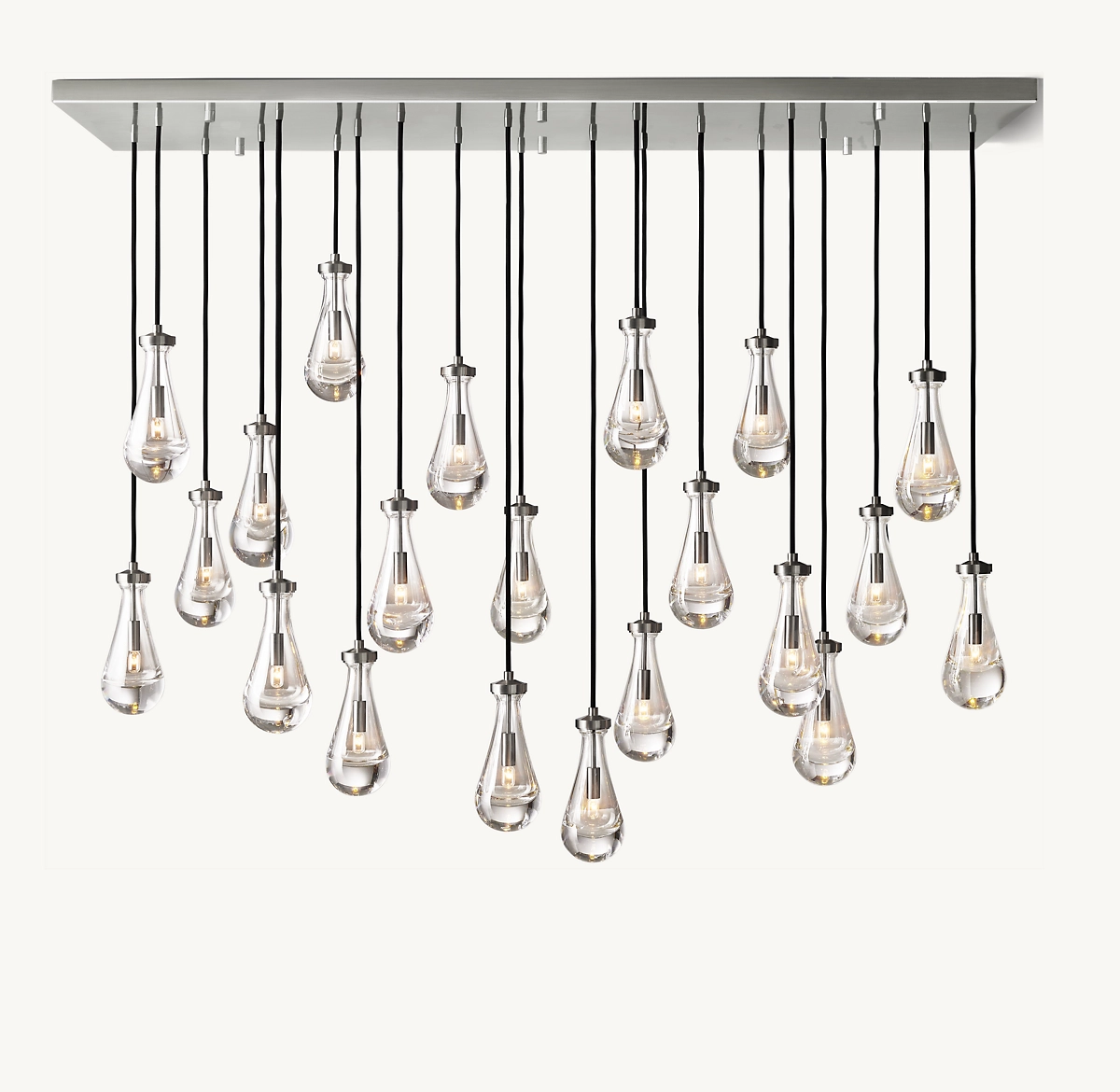 RAIN RECTANGULAR CHANDELIER 72