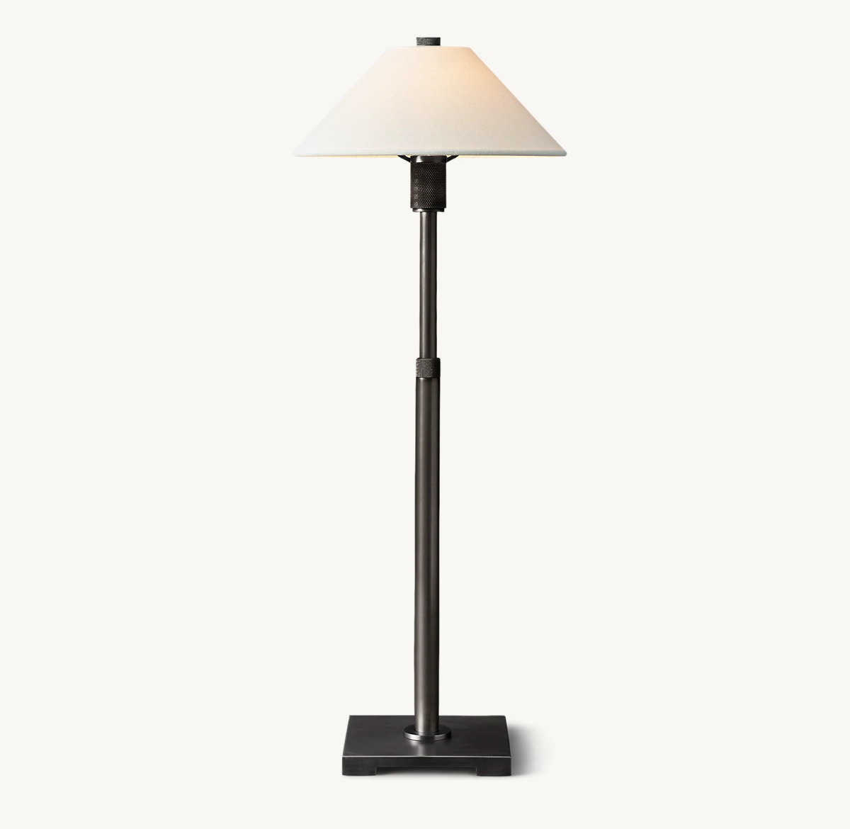 UTILITAIRE LINEN SHADE TABLE LAMP - Bronze
