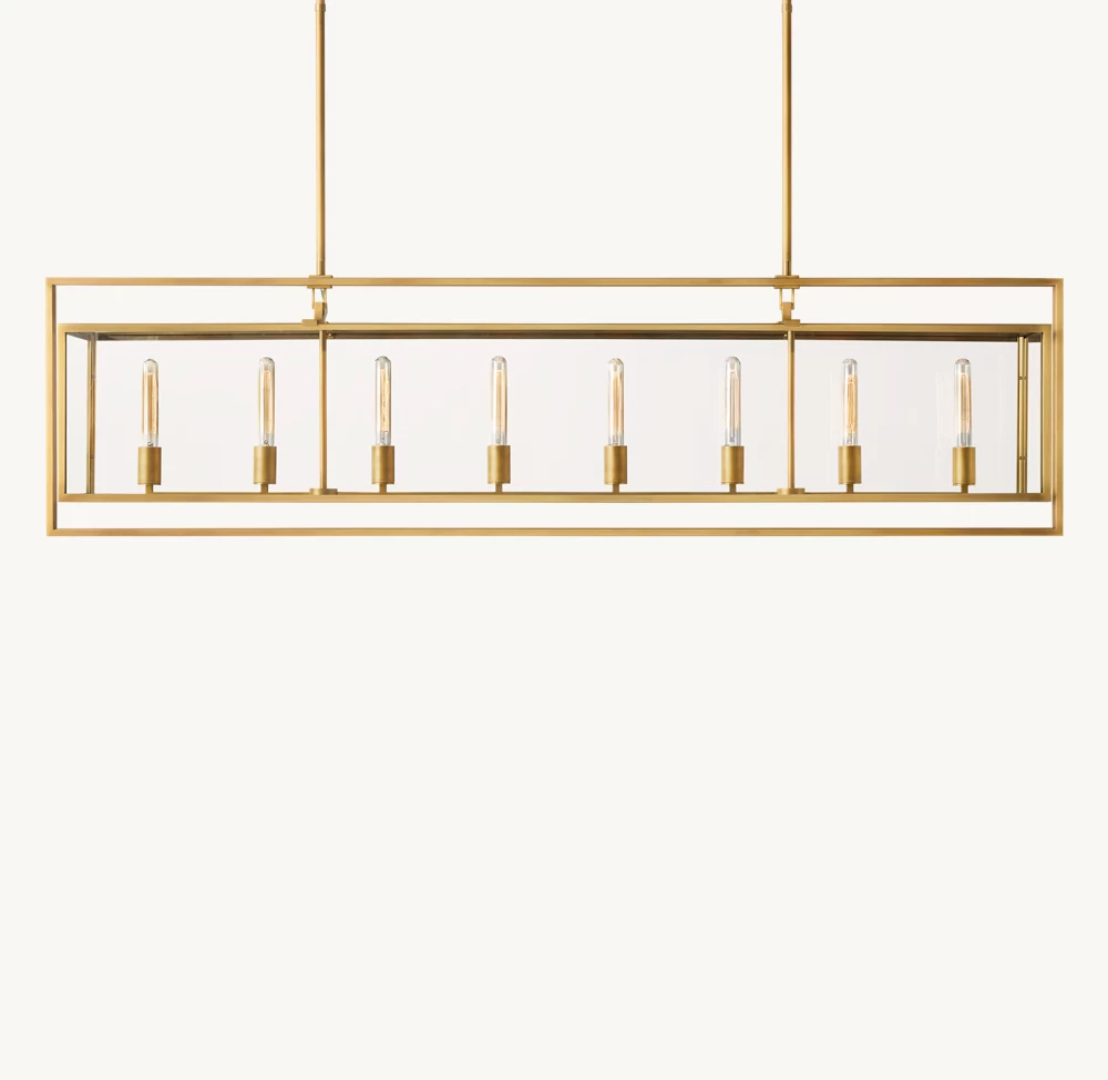 BECKMAN RECTANGULAR CHANDELIER 72