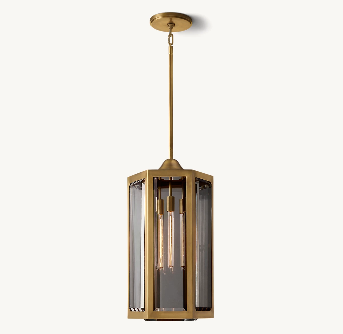 CHEVALIER GRAND PENDANT - Lacquered Burnished Brass