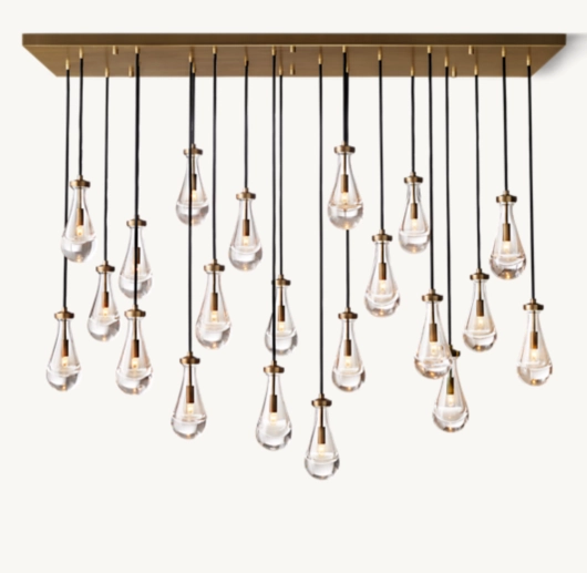 RAIN RECTANGULAR CHANDELIER 72