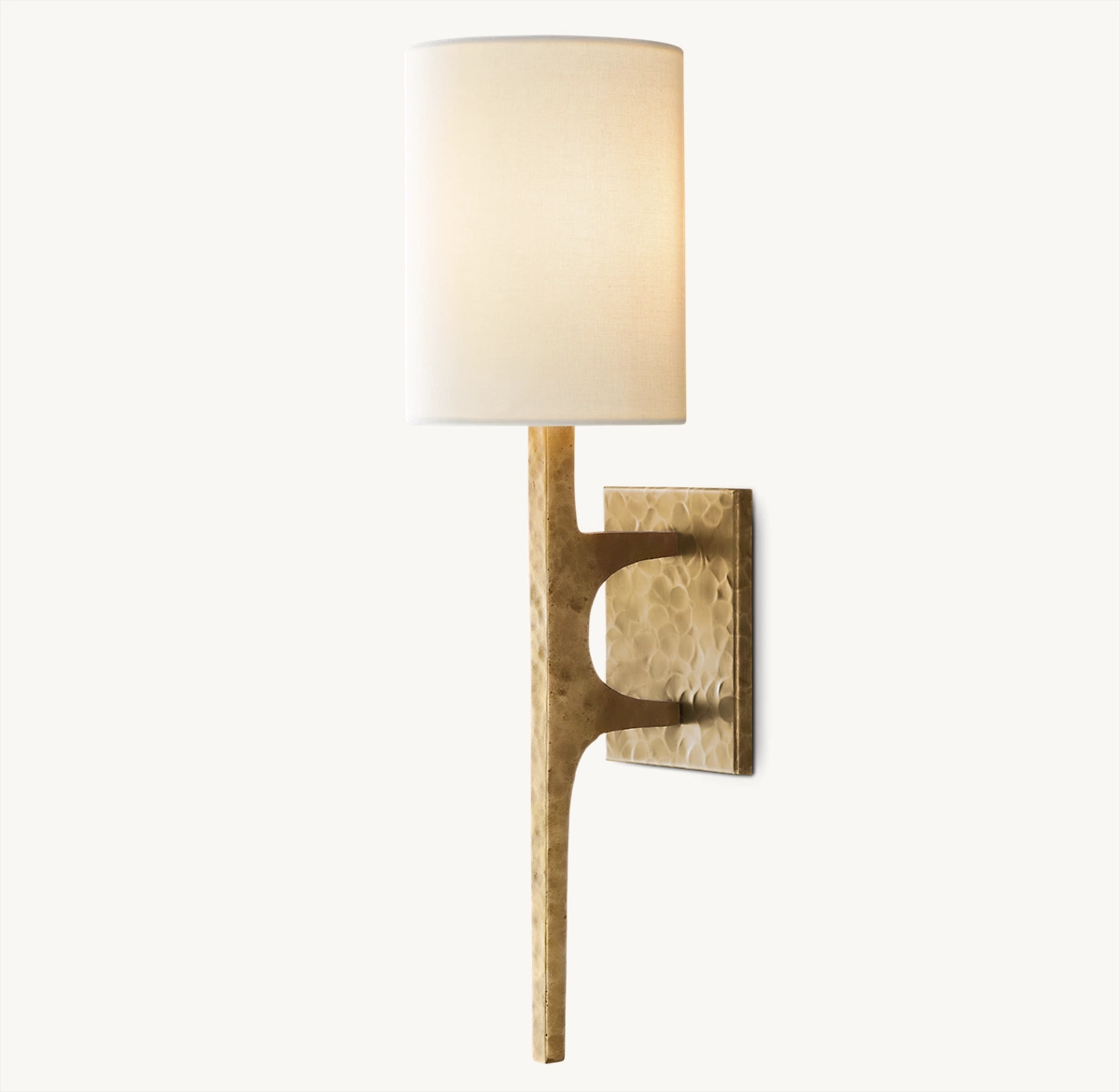 WRIGHT SCONCE - Hammered Brass
