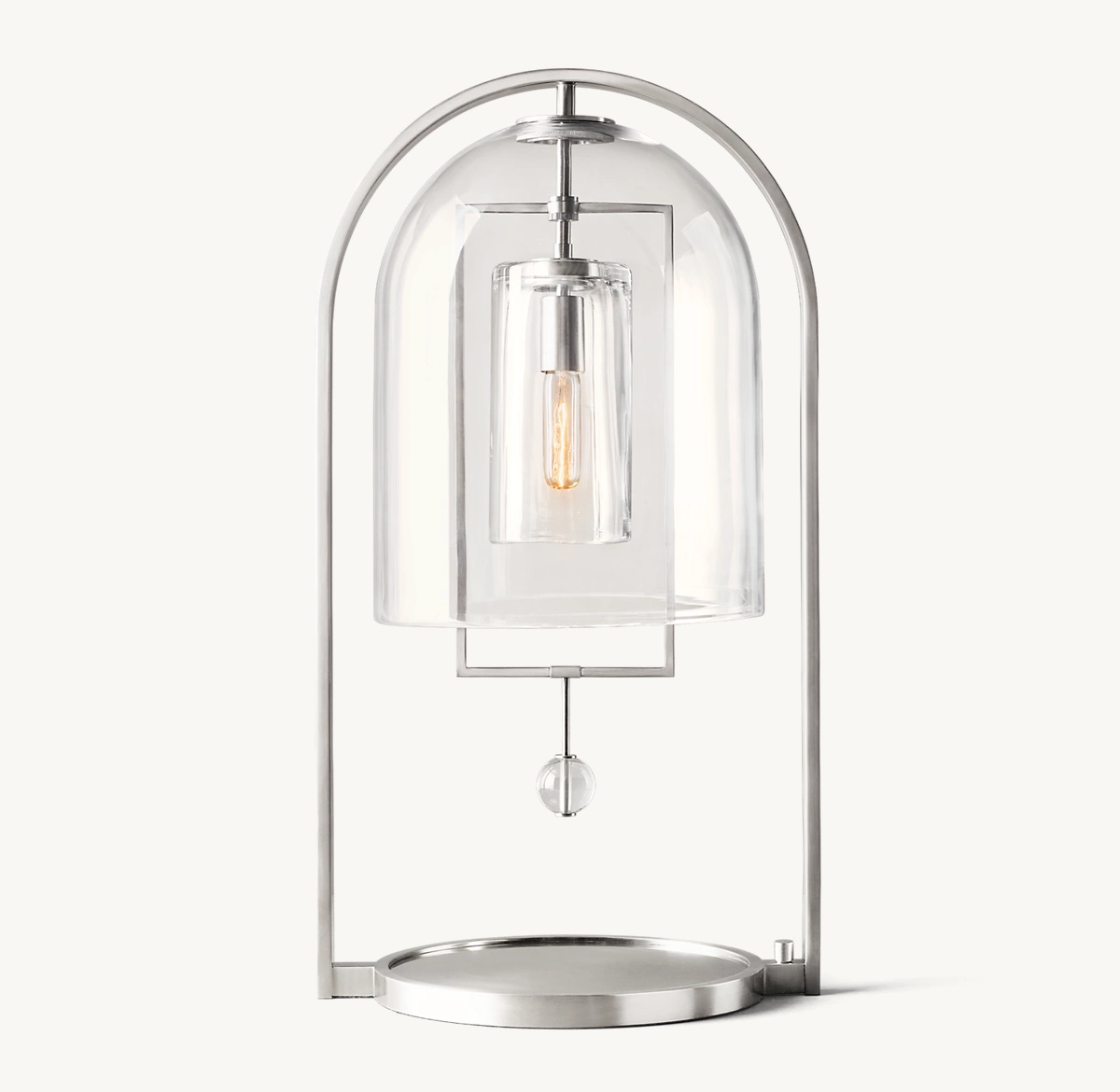 FULCRUM TABLE LAMP - Satin Nickel