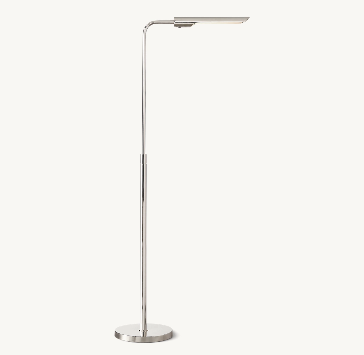 QUINTON TASK FLOOR LAMP - Polished Nickel