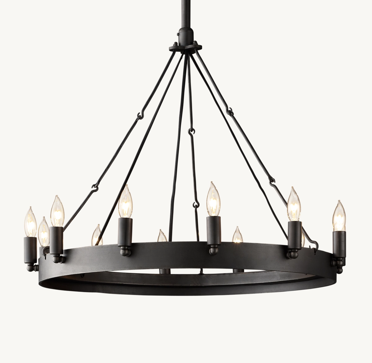 CAMINO VINTAGE CANDELABRA ROUND CHANDELIER 26