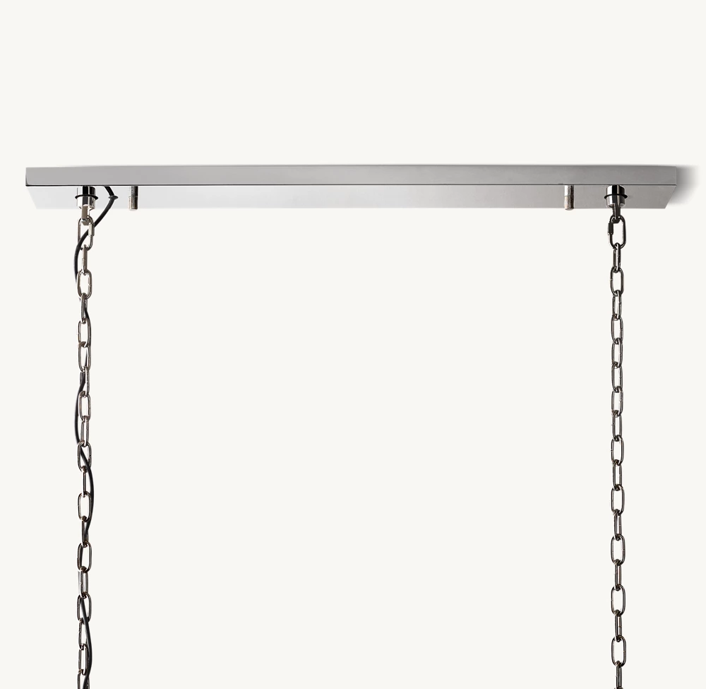 HARLOW CALCITE RECTANGULAR CHANDELIER 54