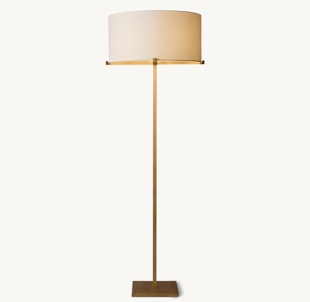 PAUILLAC DRUM SHADE FLOOR LAMP - Image 1