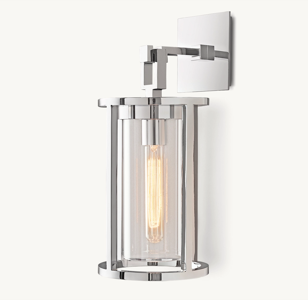 PÉTRUS ROUND SCONCE - Polished Chrome